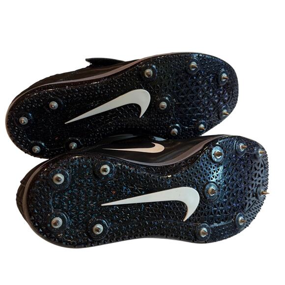 Nike Air Zoom HJ Elite Track Field Spikes 806561 Black Mens 7.5 Womens 9 *FLAW* - Picture 11 of 16